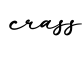 单词crass书写