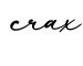 单词crax书写