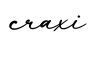 单词craxi书写