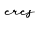 单词crcs书写