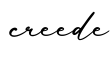 单词creede书写