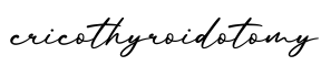 单词cricothyroidotomy书写