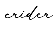 单词crider书写