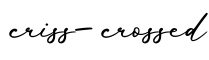 单词criss-crossed书写