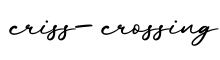 单词criss-crossing书写