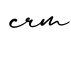 单词crm书写