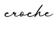单词croche书写