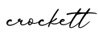 单词crockett书写