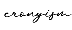 单词cronyism书写