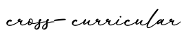 单词cross-curricular书写