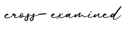 单词cross-examined书写