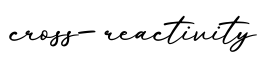 单词cross-reactivity书写