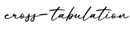 单词cross-tabulation书写