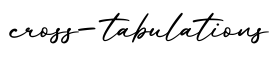 单词cross-tabulations书写
