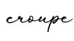 单词croupe书写