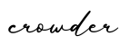 单词crowder书写