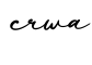 单词crwa书写