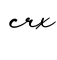 单词crx书写