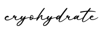 单词cryohydrate书写