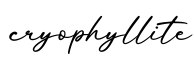 单词cryophyllite书写