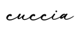 单词cuccia书写