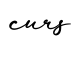 单词curs书写