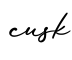 单词cusk书写