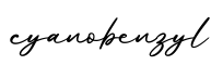 单词cyanobenzyl书写