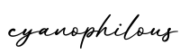 单词cyanophilous书写