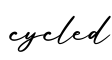 单词cycled书写