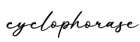 单词cyclophorase书写