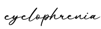 单词cyclophrenia书写