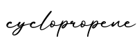 单词cyclopropene书写