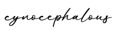 单词cynocephalous书写