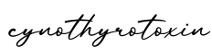 单词cynothyrotoxin书写