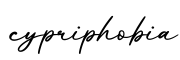 单词cypriphobia书写