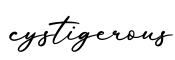 单词cystigerous书写