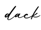 单词dack书写