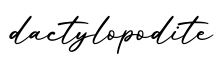单词dactylopodite书写