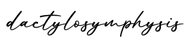 单词dactylosymphysis书写