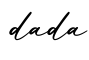 单词dada书写