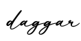 单词daggar书写