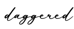 单词daggered书写