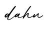 单词dahn书写