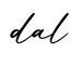 单词dal书写