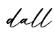 单词dall书写