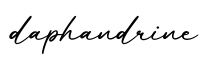 单词daphandrine书写