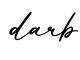 单词darb书写
