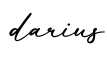 单词darius书写