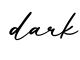 单词dark书写